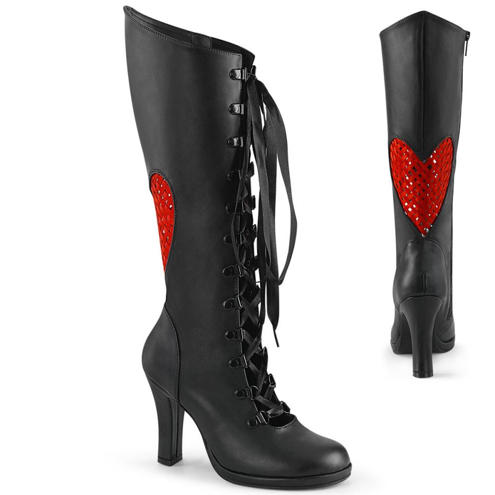 DemoniaCult - GLAM243 Botte au genou - Noir